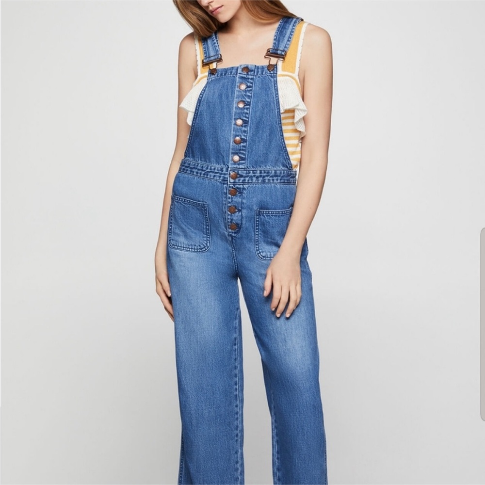 BCBG Generation overalls blue jean denim size medium